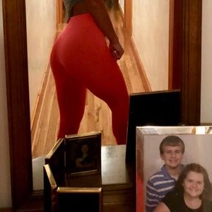 bright orange Kataya leggings